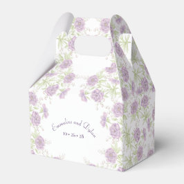 Caja Para Regalos Boda de Rosa Púrpura Lavanda