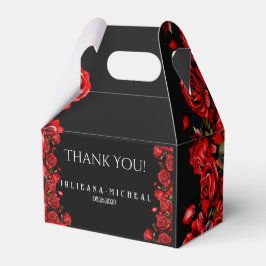Caja Para Regalos Boda de rosas rojas