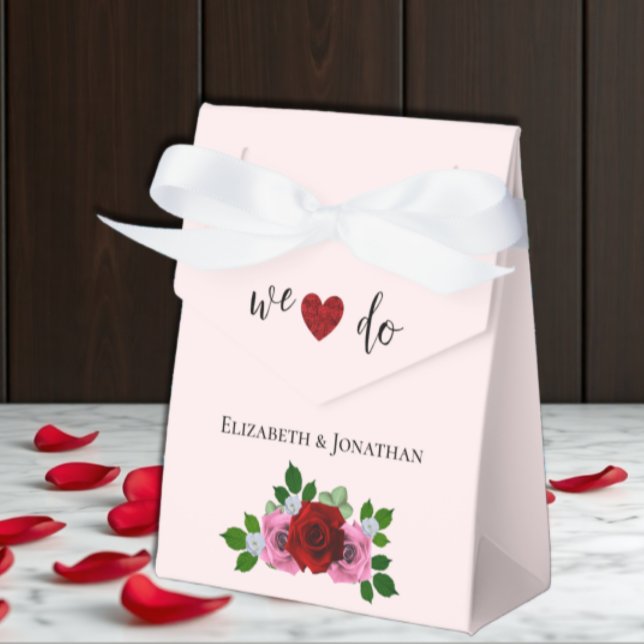 Caja Para Regalos Boda de rosas rojas y rosas (Subido por el creador)