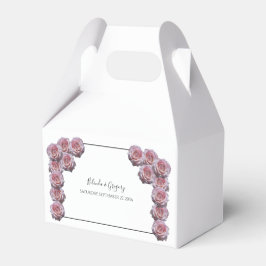 Caja Para Regalos Boda de Rosas rosa claro