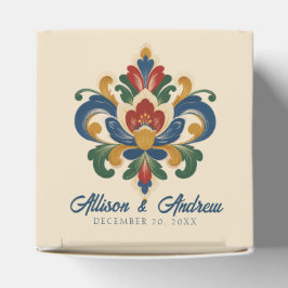 Caja Para Regalos Boda de Rosemaling noruego