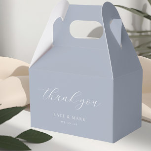 Caja Para Regalos Boda de suave polvo azul