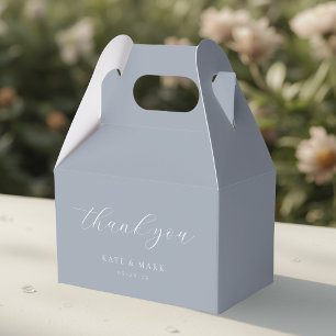 Caja Para Regalos Boda de suave polvo azul