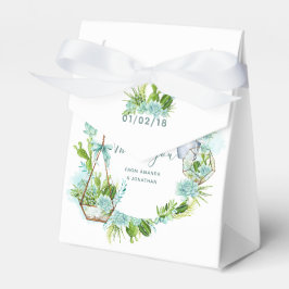 Caja Para Regalos Boda de Sucultores de Terrario de Vidrio de Agua