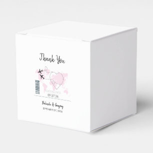 Caja Para Regalos Boda de tarjetas de embarque de destino