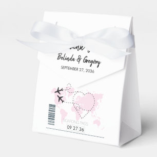 Caja Para Regalos Boda de tarjetas de embarque de destino