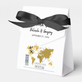 Caja Para Regalos Boda de tarjetas de embarque de destino