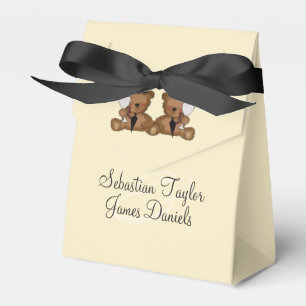 Caja Para Regalos Boda de Teddy Bear Grooms