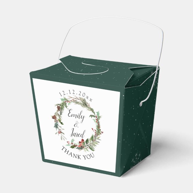 Caja Para Regalos Boda de temporada de navidades (Front Side)