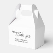 Boda de tipografía de Heart Thank You