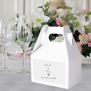 Caja Para Regalos Boda de tipografía escrita a mano de escritura min