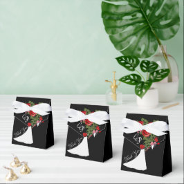 Caja Para Regalos Boda de Tuxedo Suit & Bride Silhouette