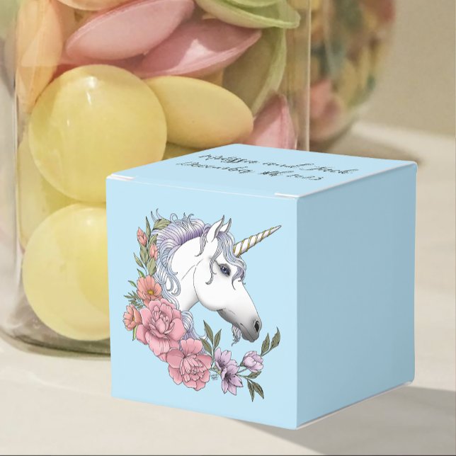 Caja Para Regalos Boda de unicornio blanco (Subido por el creador)