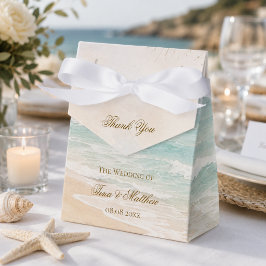 Caja Para Regalos Boda de verano en la costa de la playa