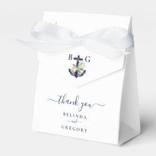 Caja Para Regalos Boda De Verano Náutico De Anchor Floral