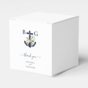 Caja Para Regalos Boda De Verano Náutico De Anchor Floral
