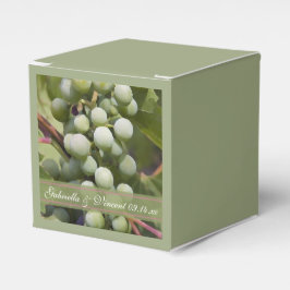 Caja Para Regalos Boda de viñedos de uvas verdes