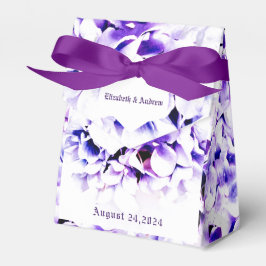 Caja Para Regalos Boda de violetas elegantes