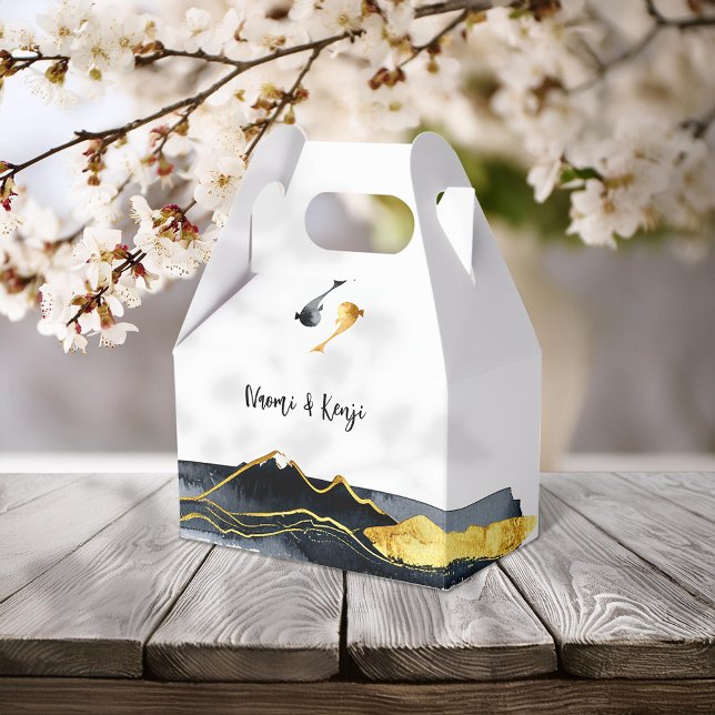 Caja Para Regalos Boda de Watercolor Koi Fish (Subido por el creador)