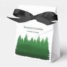 Boda de Watercolor Woodland Pines