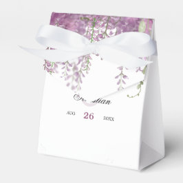 Caja Para Regalos Boda de Wisteria de caligrafía romántica