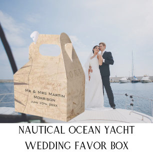 Caja Para Regalos Boda de yates náuticos