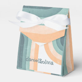 Caja Para Regalos boda del arcoiris de los años 70