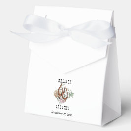 Caja Para Regalos Boda del Boho Boho Cow Skull del País Occidental