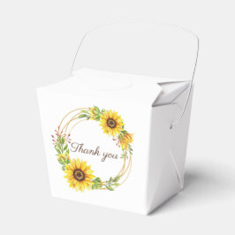 Caja Para Regalos Boda del boho de los girasoles