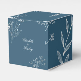 Caja Para Regalos Boda del Boho floral de la Esquina de la Marina