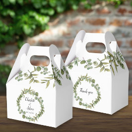 Caja Para Regalos Boda del follaje de Woodland Greenery