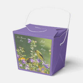 Caja Para Regalos Boda del Jardín de Primavera Goldfinch