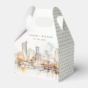 Caja Para Regalos Boda del paisaje acuático de Atlanta Georgia