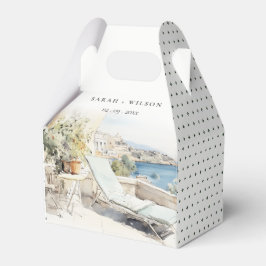 Caja Para Regalos Boda del paisaje acuático de Curfu Grecia