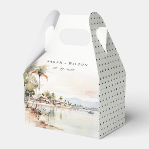 Caja Para Regalos Boda del paisaje acuático de Montego Bay Jamaica