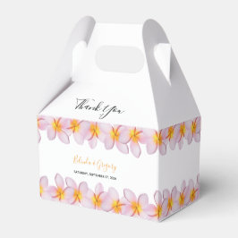 Caja Para Regalos Boda del Plumeria Frangipani Rosa
