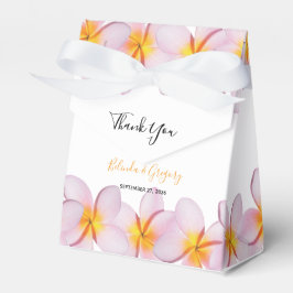 Caja Para Regalos Boda del Plumeria Frangipani Rosa