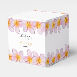 Caja Para Regalos Boda del Plumeria Frangipani Rosa