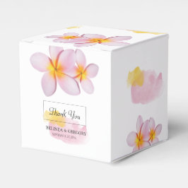 Caja Para Regalos Boda del Plumeria Frangipani Tropical