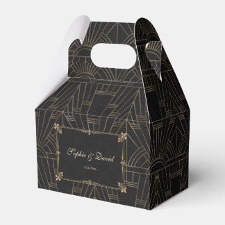Caja Para Regalos Boda del Royal Fleur de Lis Art Deco de los años 2