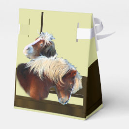 Caja Para Regalos Boda ecuestre de caballos y ponis