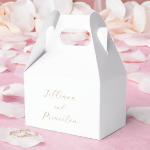 Caja Para Regalos Boda elegante clásica neutral