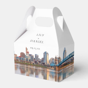 Caja Para Regalos Boda elegante con acuarela en Cincinnati Ohio