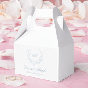 Caja Para Regalos Boda elegante de onza azul turbia