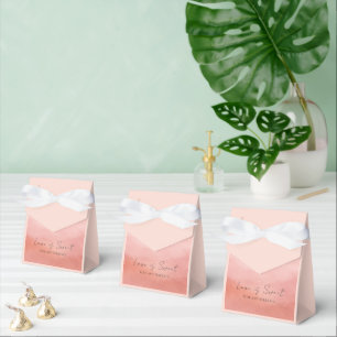 Caja Para Regalos Boda elegante moderna de coral costero chic
