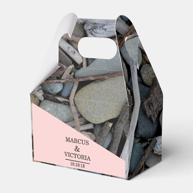 Caja Para Regalos Boda en la playa de Driftwood (Front Side)