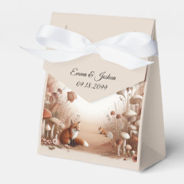 Caja Para Regalos Boda encantado de los zorros forestales otoñales