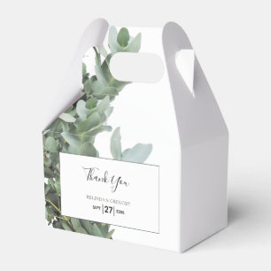 Caja Para Regalos Boda Eucalyptus del dólar plateado