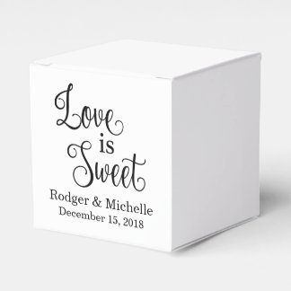 Caja Para Regalos Boda Favor Box - El amor es dulce