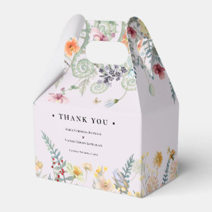Caja Para Regalos Boda Fern Lavender de Flor Silvestre Simple
